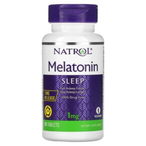 Natrol Melatonin Time Release 1 mg 90 Tablets 047469004675