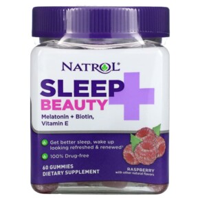 Natrol Sleep + Beauty Raspberry 60 Gummies 047469077815