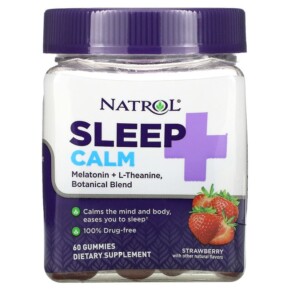 Natrol Sleep + Calm Strawberry 60 Gummies 047469077792