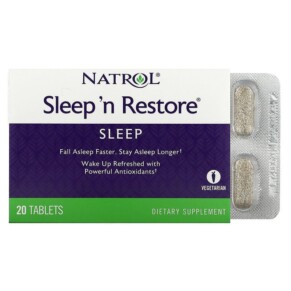 Natrol Sleep 'n Restore 20 Tablets 047469005023