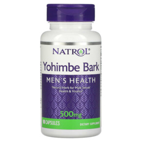 Natrol Yohimbe Bark 500 mg 90 Capsules 047469022761