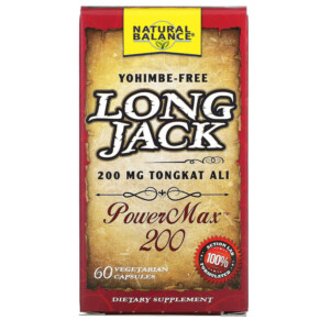 Natural Balance Long Jack PowerMax 200 60 Vegetarian Capsules 047868894129