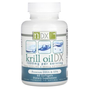 Natural Dynamix (NDX) Krill Oil DX Premium DHA & EPA 500 mg 60 Softgels 761584262634