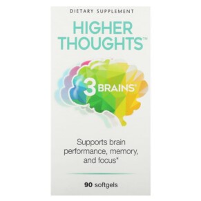 Natural Factors 3 Brains Higher Thoughts 90 Softgels 068958030500