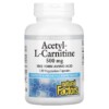 Natural Factors Acetyl-L-Carnitine 500 mg 120 Vegetarian Capsules 068958028064