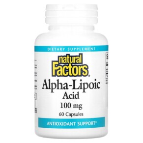Natural Factors Alpha-Lipoic Acid 100 mg 60 Capsules 068958020952