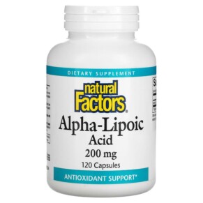 Natural Factors Alpha-Lipoic Acid 200 mg 120 Capsules 068958020990