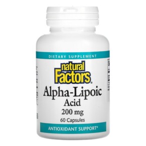 Natural Factors Alpha-Lipoic Acid 200 mg 60 Capsules 068958020983