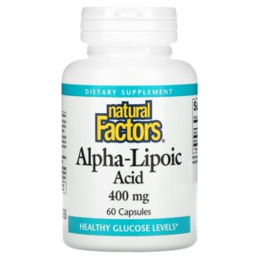 Natural Factors Alpha-Lipoic Acid 400 mg 60 Capsules 068958021010