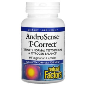 Natural Factors AndroSense T-Correct 60 Vegetarian Capsules 068958035130