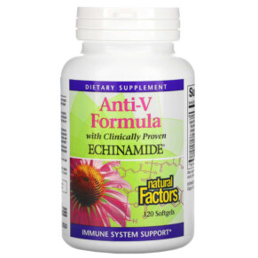 Natural Factors Anti-V Formula with Clinically Proven Echinamide 120 Softgels 068958047010