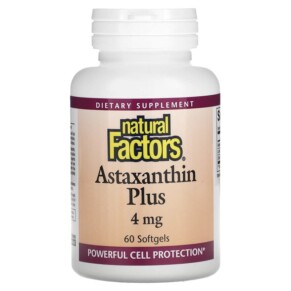 Natural Factors Astaxanthin Plus 4 mg 60 Softgels 068958010137