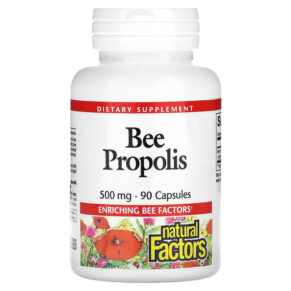 Natural Factors Bee Propolis 500 mg 90 Capsules 068958031613