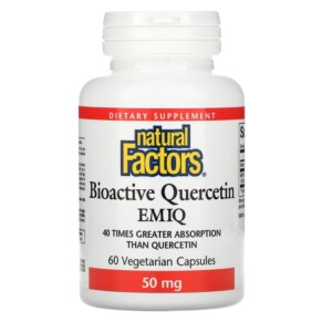 Natural Factors Bioactive Quercetin EMIQ 50 mg 60 Vegetarian Capsule 068958013817