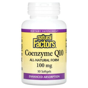 Natural Factors Coenzyme Q10 100 mg 30 Softgels 068958020709