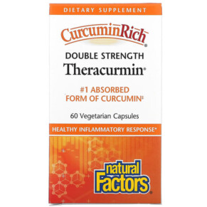 Natural Factors CurcuminRich Double Strength Theracurmin 60 Vegetarian Capsules 068958045443