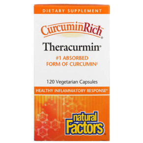Natural Factors CurcuminRich Theracurmin 120 Vegetarian Capsules 068958045399