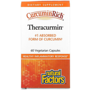 Natural Factors CurcuminRich Theracurmin 60 Vegetarian Capsules 068958045382