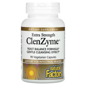Natural Factors Extra Strength ClenZyme 90 Vegetarian Capsules 068958017266
