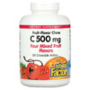 Natural Factors Fruit-Flavor Chew Vitamin C Four Mixed Fruit Flavors 500 mg 180 Chewable Wafers 068958013367