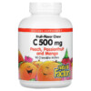 Natural Factors Fruit-Flavor Chew Vitamin C Peach Passionfruit and Mango 500 mg 90 Chewable Wafers 068958013244