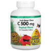 Natural Factors Fruit-Flavor Chew Vitamin C Tropical 500 mg 90 Chewable Wafers 068958013282