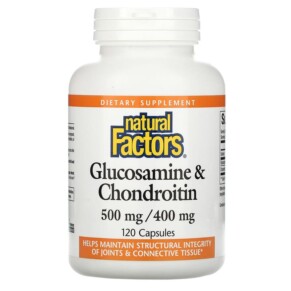 Natural Factors Glucosamine & Chondroitin 500 mg/400 mg 120 Capsules 068958026879