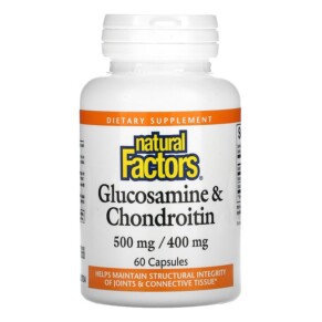 Natural Factors Glucosamine & Chondroitin 500 mg/400 mg 60 Capsules 068958026862