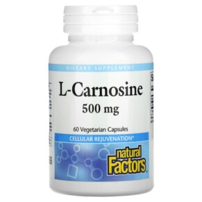 Natural Factors L-Carnosine 500 mg 60 Vegetarian Capsules 068958028057