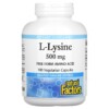 Natural Factors L-Lysine 500 mg 180 Vegetarian Capsules 068958028248