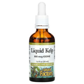 Natural Factors Liquid Kelp 800 mcg 1.6 fl oz (50 ml) 068958029092