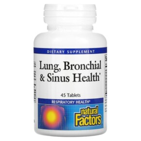 Natural Factors Lung Bronchial & Sinus Health 45 Tablets 068958035048