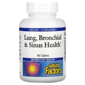 Natural Factors Lung Bronchial & Sinus Health 90 Tablets 068958035055