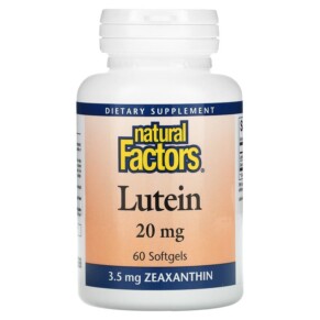 Natural Factors Lutein 20 mg 60 Softgels 068958010328