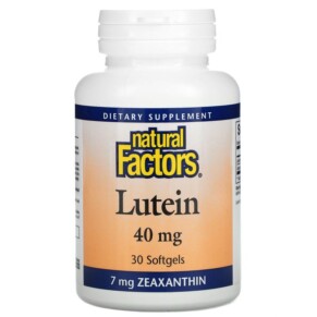 Natural Factors Lutein 40 mg 30 Softgels 068958010342