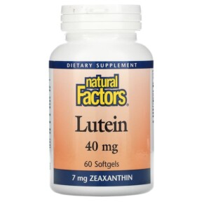 Natural Factors Lutein 40 mg 60 Softgels 068958010359