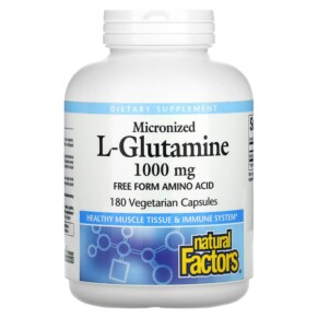 Natural Factors Micronized L-Glutamine 1.000 mg 180 Vegetarian Capsules 068958028118