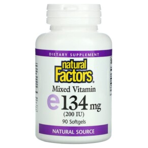 Natural Factors Mixed Vitamin E 134 mg (200 IU) 90 Softgels 068958014005