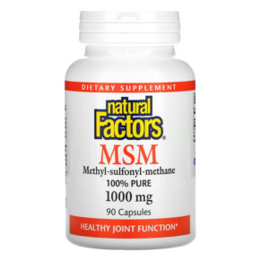 Natural Factors MSM 1.000 mg 90 Capsules 068958026527