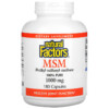 Natural Factors MSM Methyl-Sulfonyl-Methane 1.000 mg 180 Capsules 068958026534