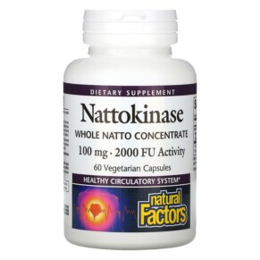 Natural Factors Nattokinase 100 mg 60 Vegetarian Capsules 068958017259