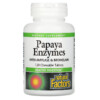 Natural Factors Papaya Enzymes with Amylase & Bromelain 120 Chewable Tablets 068958017495