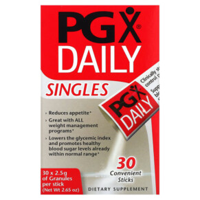 Natural Factors PGX Daily Singles 30 Convenient Sticks (2.5 g) Each 068958035703