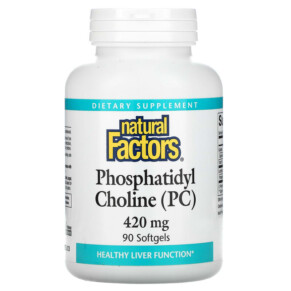 Natural Factors Phosphatidyl Choline (PC) 420 mg 90 Softgels 068958026053