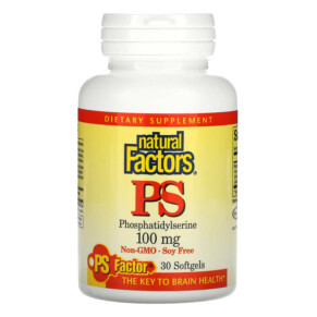 Natural Factors PS Phosphatidylserine 100 mg 30 Softgels 068958026152