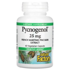 Natural Factors Pycnogenol 25 mg 60 Vegetarian Capsules 068958020907