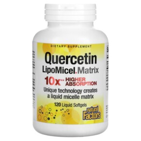 Natural Factors Quercetin LipoMicel Matrix 120 Liquid Softgels 068958013930