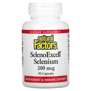 Natural Factors SelenoExcell Selenium 200 mcg 90 Capsules 068958016757