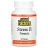 Natural Factors Stress B Formula Plus 1.000 mg Vitamin C 90 Tablets 068958011318