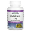 Natural Factors Stress-Relax Melatonin 3 mg 180 Chewable Tablets 068958027166